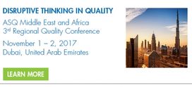 Disruptive Thinking in Quality 2017