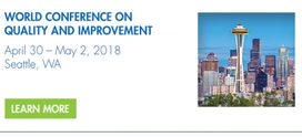 World Conference on Quality and Improvement 2018